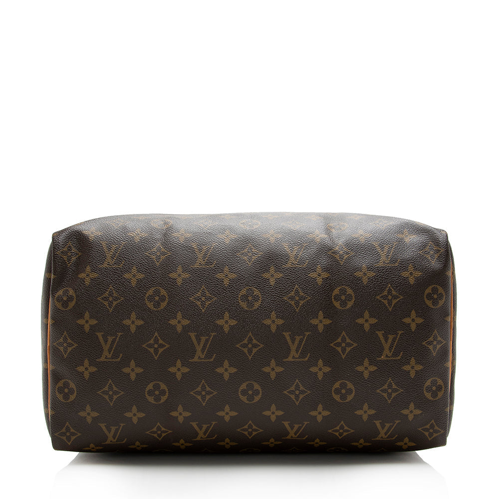 Louis Vuitton Vintage Monogram Canvas Speedy 35 Satchel (SHF-16728)