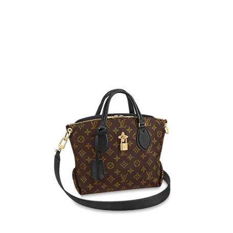 Louis Vuitton FLOWER ZIPPED TOTE PM Black