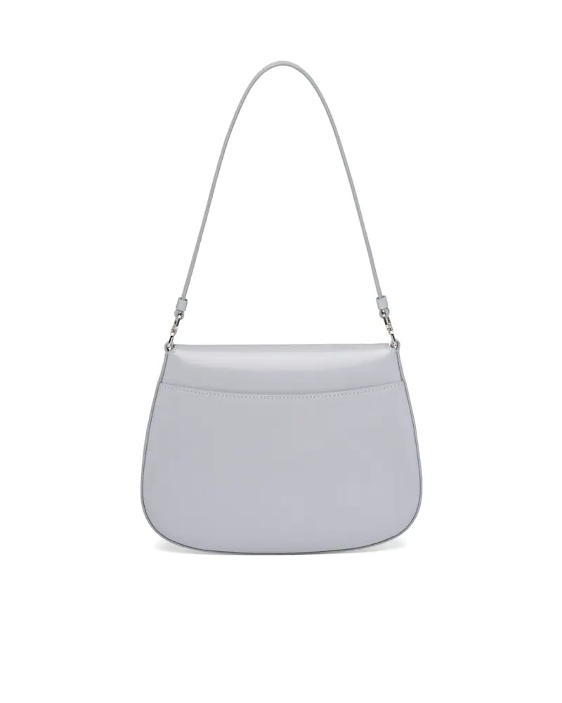 Prada Cleo Brushed Leather Shoulder Bag With Flap