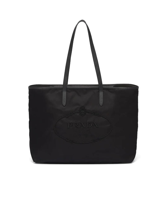 Prada Saffiano Leather and Nylon Tote