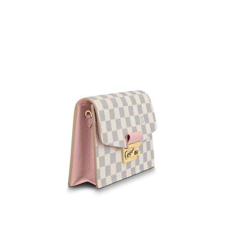 Louis Vuitton CROISETTE CHAIN WALLET Rose Ballerine Pink