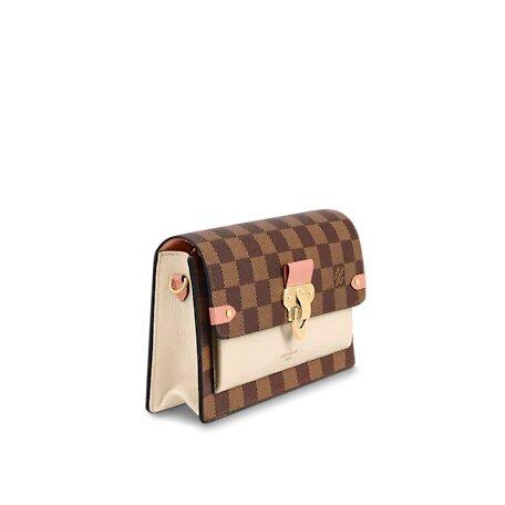 Louis Vuitton  VAVIN CHAIN WALLET Crème Beige / Vénus Pink
