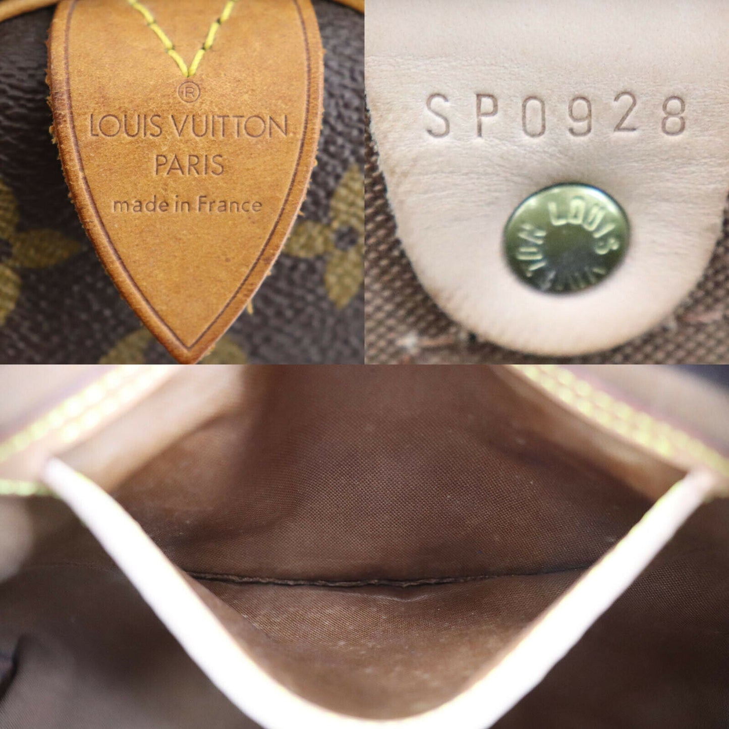 Louis Vuitton Speedy 35 Satchel Bag
