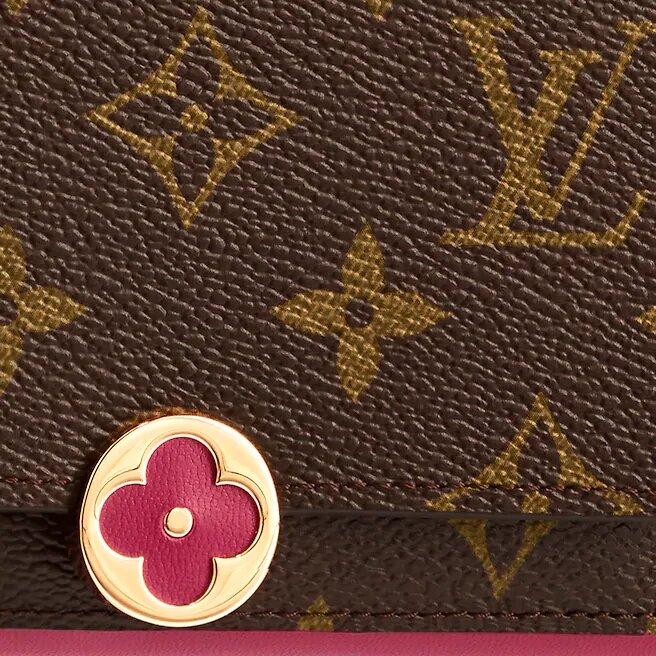 Louis Vuitton FLORE COMPACT WALLET FUSHIA