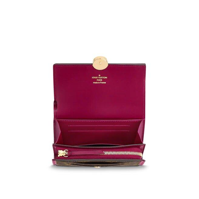 Louis Vuitton FLORE COMPACT WALLET FUSHIA
