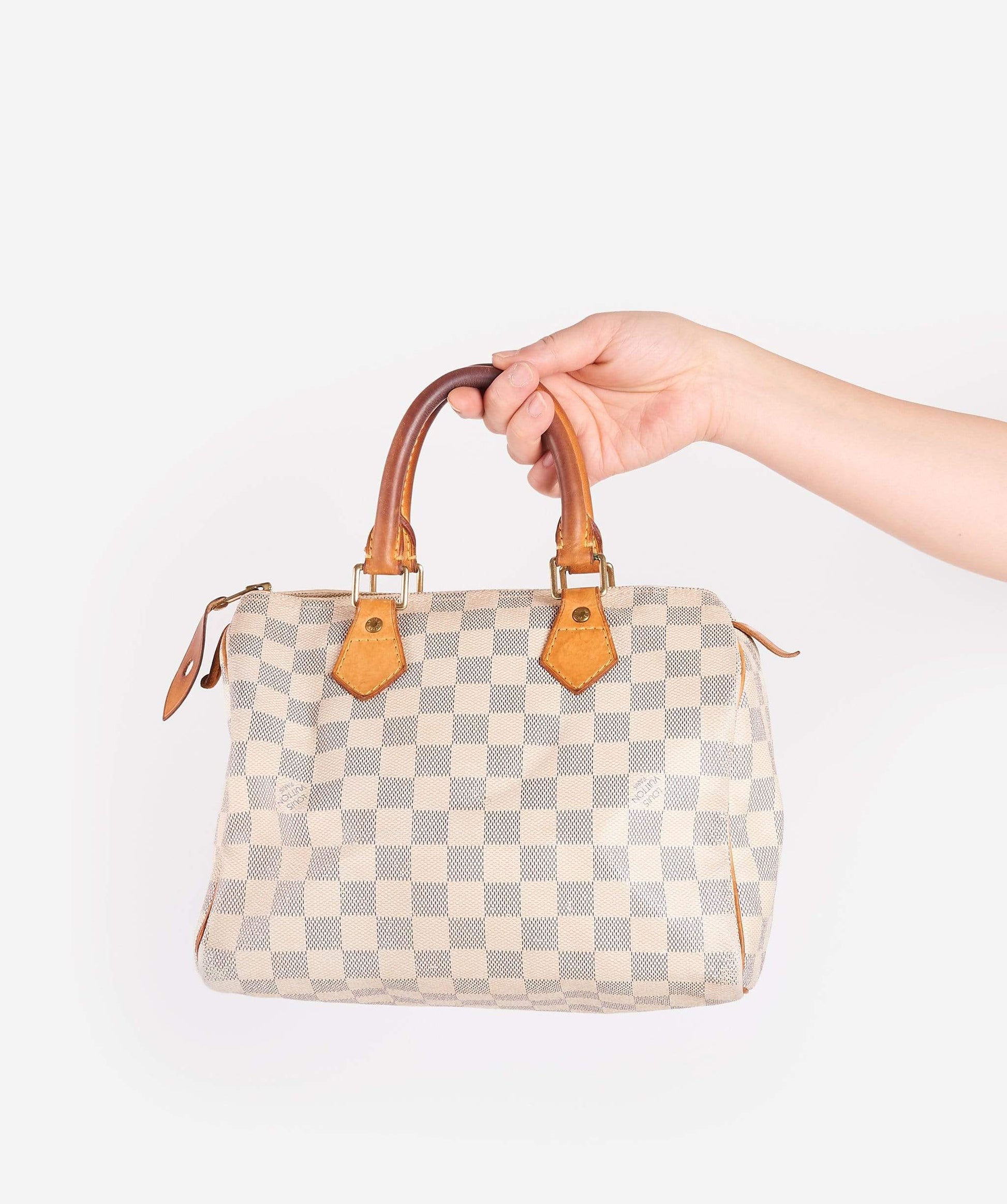 LOUIS VUITTON Damier Azur Speedy 25 Hand Bag SP2047 - Cap N Wrap