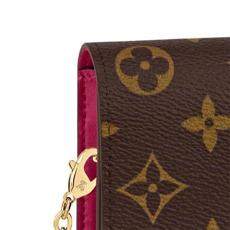 Louis Vuitton FLORE CHAIN WALLET Fuchsia
