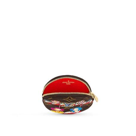 Louis Vuitton ROUND COIN PURSE Rouge Coquelicot Red