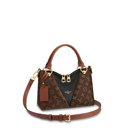 Louis Vuitton  V TOTE BB Black/Caramel